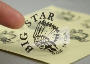Cetak/print sticker transparan murah Bandung