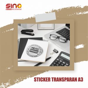 Stiker Transparan A3